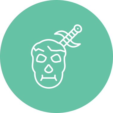 Korsan Ölüm. Kafatası kılıcıyla kafatasını delmiş..