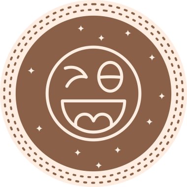 Çizgi film karalama simgesi web işareti, beyaz arkaplanda izole edilmiş emoji simgesi