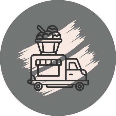 Dondurma Kamyonu Gelişmiş Yaratıcı Arayüz Grafik ŞekliName