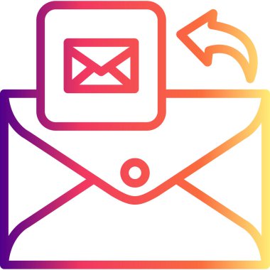 E- posta web simgesi vektör illüstrasyonu