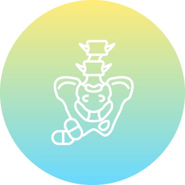 Acı Yönetimi web simgesi vektör illüstrasyonu