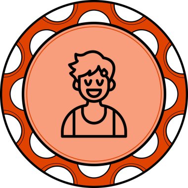 Rahatlamış Çocuk Çağdaş Yenilikçi Dijital Tasarım Varlığı