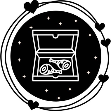 Kızarmış Tavuk Kutusu Belirli Temiz Damgalama Grafik ŞekliName