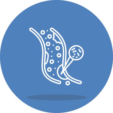 Bakteri ve virüs dairesel tasarım ile etkileşimde