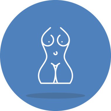 Kadın vücudunun basit dış hatları