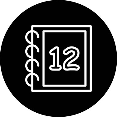 12 Web simgesi vektör illüstrasyonu