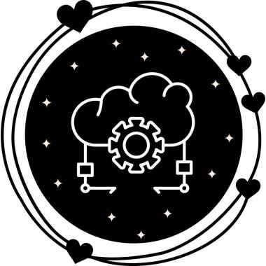 Bulut Yapılandırması Sofistike Temiz Ürün Grafik Şekli