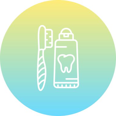 Ağız Sağlığı Kiti Dengeli Özel Düz Vektör Düzeni