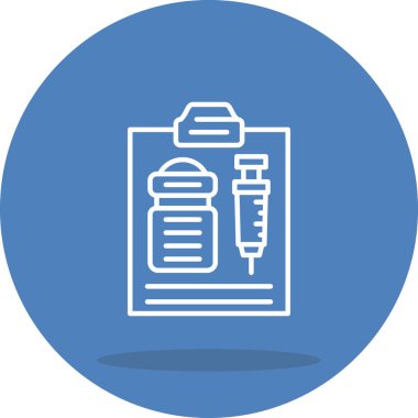 Pano şırıngası ve ilaç şişesi çizimi