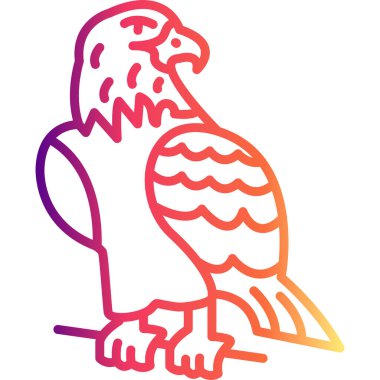 Kartal simgesi vektör illüstrasyon tasarımı