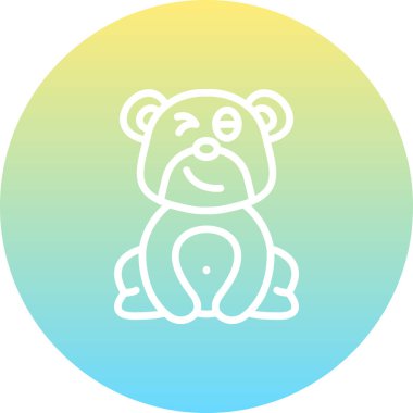 Bear Wink Yaratıcı Eşsiz Markalaştırıcı Elementi