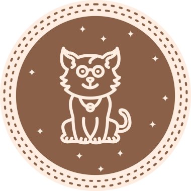 Kedi İneği Dengeli Yenilikçi Ürün Grafik Elementi