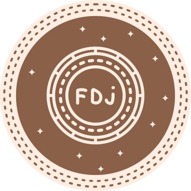 Cibuti Sikkesi Minimum Düz Kullanıcı Deneyimi Sembolü