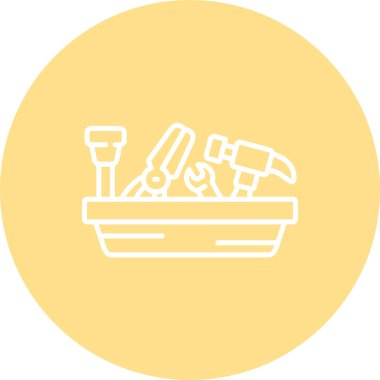 Araç Çekmecesi Yenilikçi Düz Ürün Tasarım Sembolü