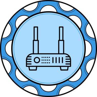 Yönlendirici Eşsiz Yenilikçi Dijital Grafik Sembolü