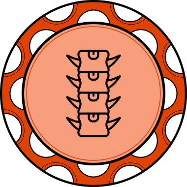 Üç sivri uçlu dairesel tasarım.