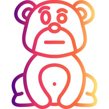 Şüpheli Ayı Gelişmiş İşlevsel Web Arayüzü Sembolü