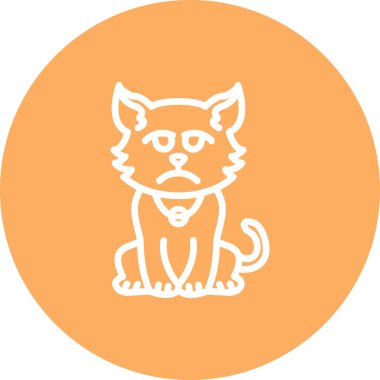 Üzgün Kedi Stili Yenilenmiş Yaratıcı Tasarım Elementi