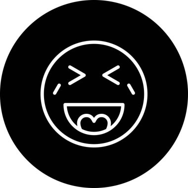 emoji simgesi, web kullanımı için basit tasarım vektör çizimi