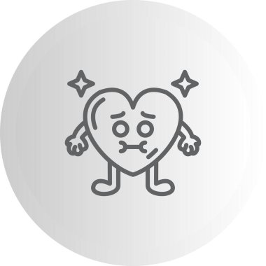 Mide bulandırıcı Kalp Çağdaş Yenilikçi Dijital Tasarım Varlığı