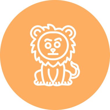 Aslan Kaşlı Modern Dijital Sanat Objesi