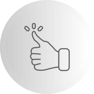 Başparmak Yukarı Premium Dengeli Ürün Tasarımı Nesnesi