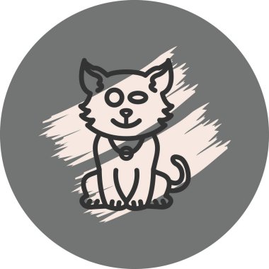 Flört Kedisi Profesyonel Asgari Yaratıcı Grafik Nesnesi