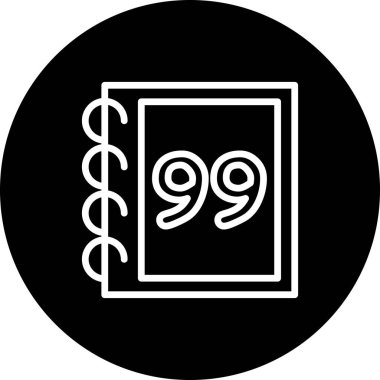 Doksan dokuz web simgesi vektör illüstrasyonu