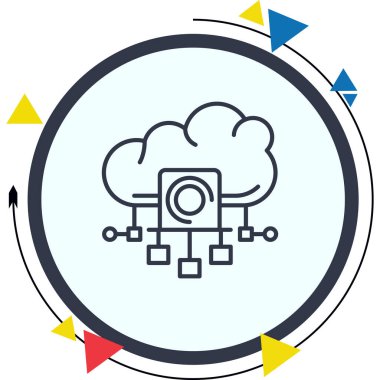 Bulut Hesaplama Kaynakları Yüksek Kalite Modern Vektör Elementi