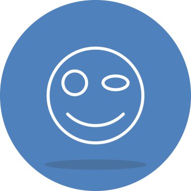 emoji simgesi, web kullanımı için basit tasarım vektör çizimi