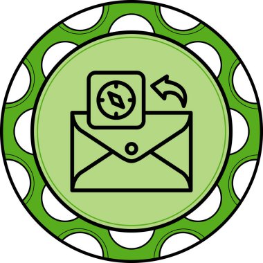 E- posta Pusula araç gezinme web simgesi