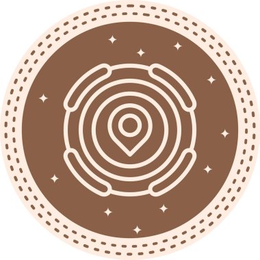 konum web simgesi vektör illüstrasyonu