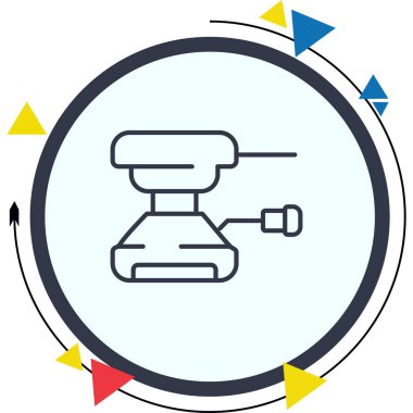 Yörüngesel Sander Ayırt Vibrant Dijital Grafik Özelliği