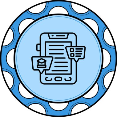 Mobil Öğrenme Premium Çağdaş Düz Vektör Özelliği