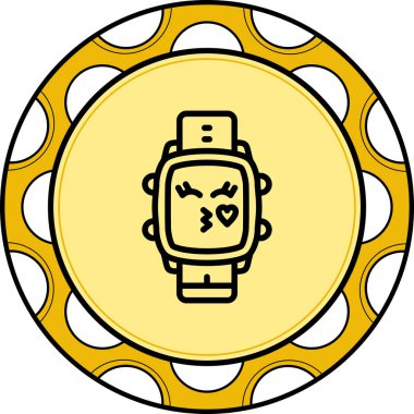 Kiss Çevirmeli Yaratıcı Eşsiz Markalaştırma Vektörü Elementini İzle