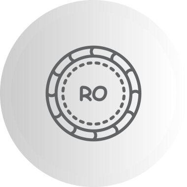 Umman para birimi simgesi, basit düz resimleme