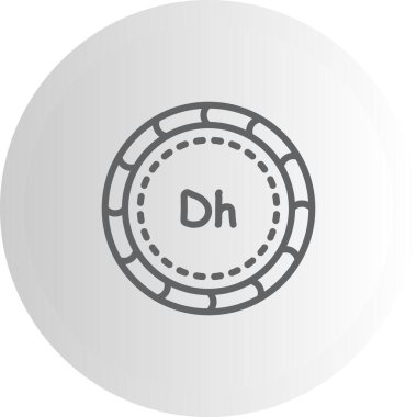 Ortasında dh sembolü olan yuvarlak para