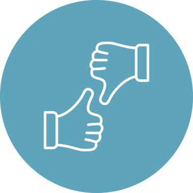 Beyaz Arkaplanda İzole Edilmiş Modern Satır Simgesi Başparmakları  