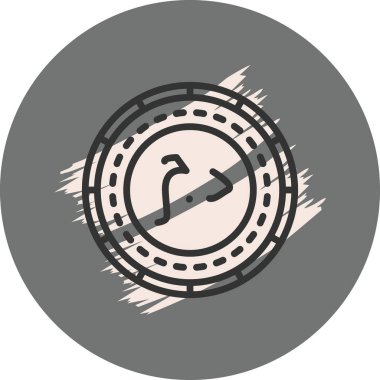 Sahrawi Arap Sikkesi Özel Vektör Tasarım Varlığı