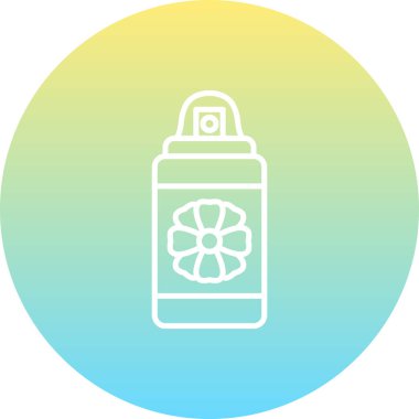 Arka planda çiçek tasarımı olan sprey kutusu