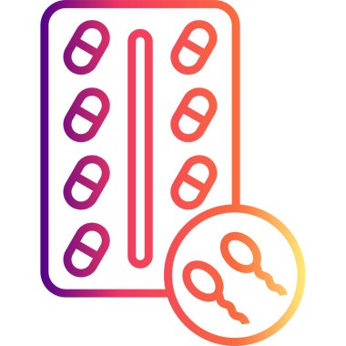 Doğum kontrol hapları Dengeli Özel Düz Vektör Düzeni