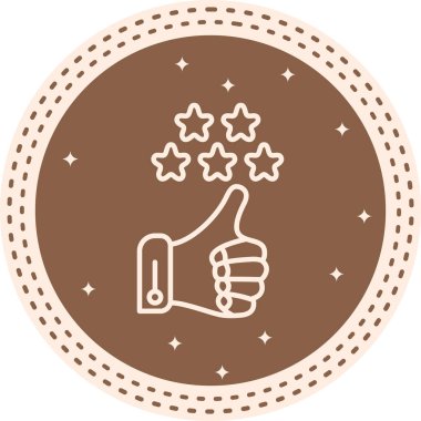 Beş Yıldız Beğeni Profesyonel Eşsiz Kullanıcı Arayüzü Düzeni