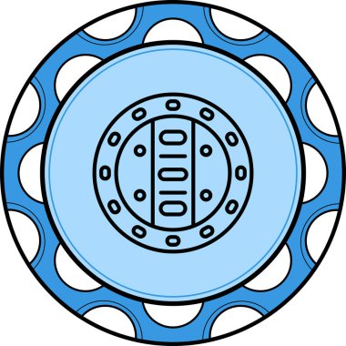 Eski Kalkan Premium Çağdaş Düz Vektör Özelliği