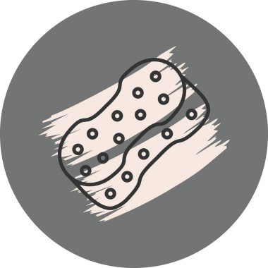 Banyo süngeri Zarif Modern Yaratıcı Sanat Sembolü