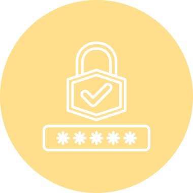 Parola Onaylandı Biçimlendirilmiş Yaratıcı Tasarım Elemanı