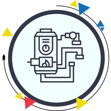 Mekanik aygıt diyagramının basit taslağı