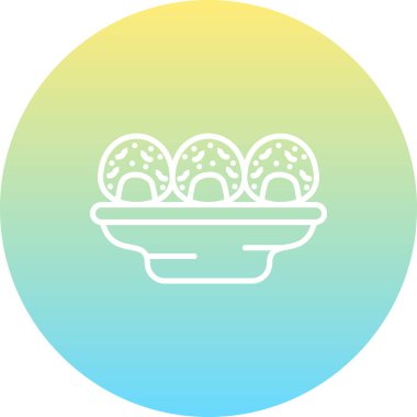 Onigiri food vector icon for web design