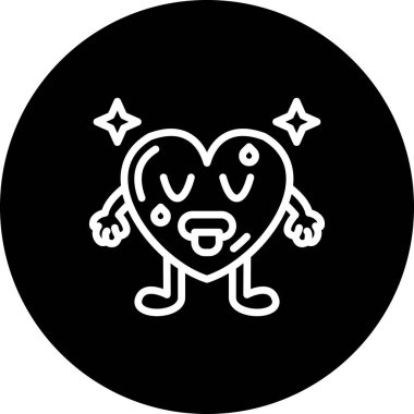 Kolları ve bacakları olan çizgi film karakteri.