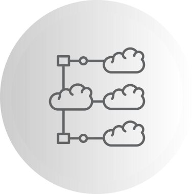 Çoklu Bulut Yaratıcı Eşsiz Ürün Tasarım Elemanı