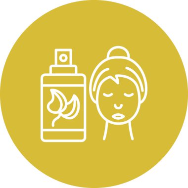 Çiçek şişesiyle parfüm sıkan kadın.